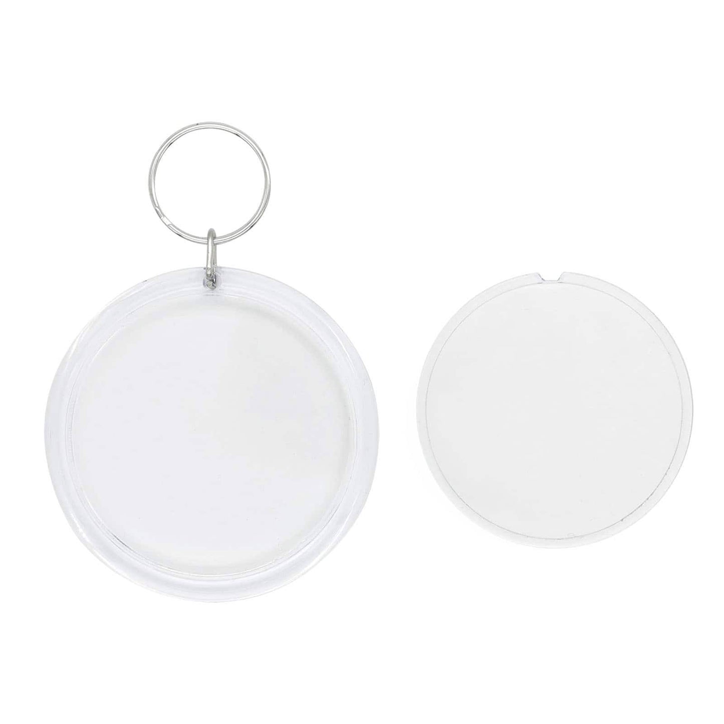 Creatology Women's Round Clear Plastic Keychains